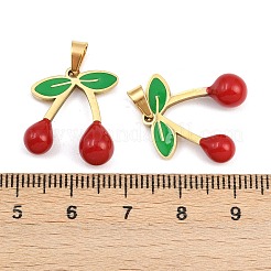 304 Stainless Steel Enamel Pendants&nbsp;STAS-Z166-23C-G