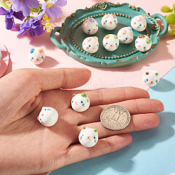 Printed Handmade Porcelain Ceramic Beads&nbsp;PORC-BG0001-03