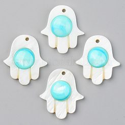 Natural Freshwater Shell Pendants&nbsp;SHEL-S276-102