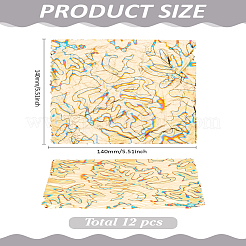 12Pcs Imitation Gold Foil Sheets&nbsp;MRMJ-LP0001-03