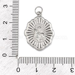 Virgin Mary Theme 304 Stainless Steel Pendants&nbsp;STAS-I356-05P-04
