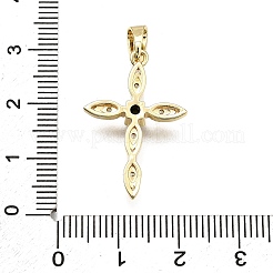 Brass Micro Pave Cubic Zirconia Pendants&nbsp;LS-KK-Z100-43G-01