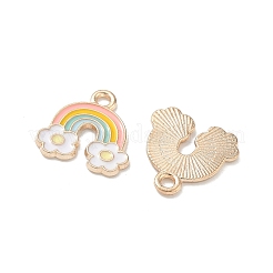 Easter Alloy Enamel Pendants&nbsp;ENAM-I055-01KCG-02