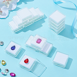 Square PS Plastic Loose Diamond Gemstone Storage Boxes&nbsp;CON-WH0095-140A-01