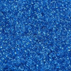 12/0 FGBグレードAラウンドガラスシードビーズ  透明色  藤紫色  12/0  2x1.5mm  穴：0.8mm  約30000個/袋&nbsp;SEED-Q006-F15