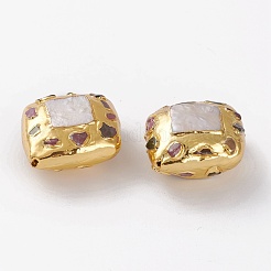 Natural Pearl Beads with Tourmaline&nbsp;PEAR-C001-05G