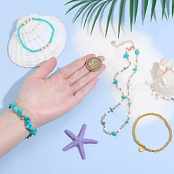 Synthetic Turquoise Jewelry Earring & Necklace & Bracelet Sets&nbsp;SJEW-PH0001-19