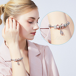 40Pcs 4 Styles 201 Stainless Steel Slide Charms/Slider Beads&nbsp;STAS-BC0003-65