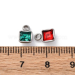 304 Stainless Steel Rhinestone Pendants&nbsp;STAS-B090-02P