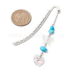Tibetan Style Alloy Hook Bookmarks&nbsp;AJEW-JK00342