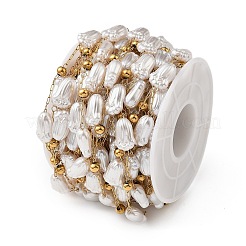 Ion Plating(IP) 304 Stainless Steel Flower Link Chains&nbsp;CHS-H034-03G-02