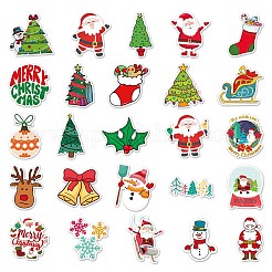 50Pcs Christmas PVC Self Adhesive Stickers&nbsp;XMAS-PW0001-194