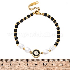 304 Stainless Steel Beaded Bracelets for Women&nbsp;BJEW-Z099-01G
