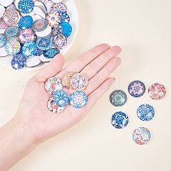 Printed Picture Glass Cabochons&nbsp;GGLA-PH0005-25mm-001