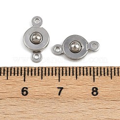 304 Stainless Steel Snap Clasps&nbsp;STAS-K311-03P