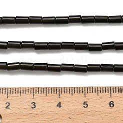 天然石オブシディアンビーズ連売り  コラム  5x3mm  穴：1mm  約72個/連  15.04''（38.2センチメートル）&nbsp;G-P600-B04-01