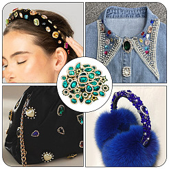 100Pcs Teardrop/Heart/Star Sew on Rhinestones&nbsp;GACR-TA0001-07C