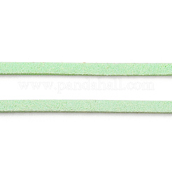 45m フェイクスエードコード  フェイクレース  淡緑色  2~2.5x1.5~2mm  約50ヤード（45m）/ロール&nbsp;LW-M003-02