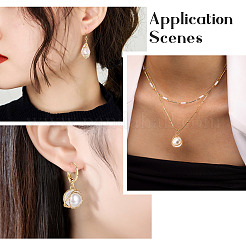 24Pcs 6 Style ABS Plastic Imitation Pearl Wire Wrapped Pendants&nbsp;KK-SW0001-07