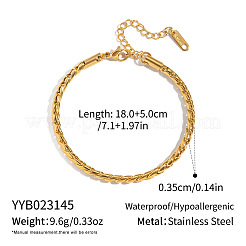 3.5MM 304 Stainless Steel Twisted Chain Bracelets for Women&nbsp;KJ9956-2