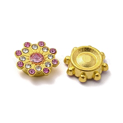 アクリルラインストーンカボション  abs樹脂  フラットバック  花  ミックスカラー  14.5x14.5x4.5mm&nbsp;FIND-C054-04G
