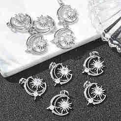 SHEGRACE Valentine's Day Brass Clear Cubic Zirconia Pendants&nbsp;XGRQ3K225-536P