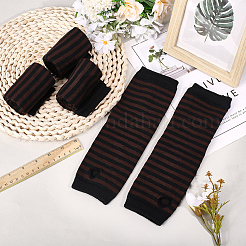 4 Pairs Acrylic Fiber Yarn Knitting Fingerless Gloves&nbsp;AJEW-DJ0001-58D