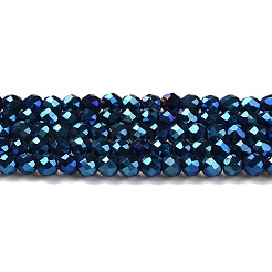Electroplate Glass Beads Strands&nbsp;GLAA-H021-01A-FP03