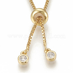 Adjustable Brass Necklace Making&nbsp;X-KK-Q746-003G