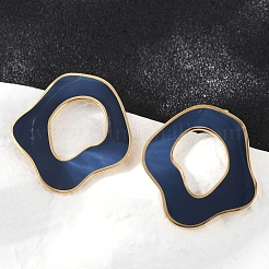 304 Stainless Steel Enamel Stud Earrings&nbsp;EJEW-Z089-21G