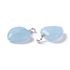 Natural White Jade Pendants&nbsp;G-G956-B21-FF