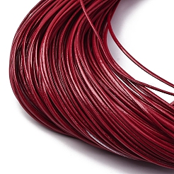 PUレザー糸コード  フラット  DIYのジュエリーには  暗赤色  2.5~3x1mm  約107.17~109.36ヤード（98~100m）/バンドル&nbsp;AJEW-R005-B01-05