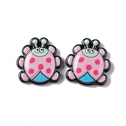 オペーク樹脂カボション  ミツバチ/ミツバチ  ピンク  19.5x19x6mm&nbsp;LS-RESI-C027-01E