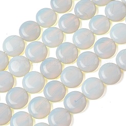 オパールビーズ連売り  フラットラウンド  15~15.5x6mm  穴：0.8~1mm  約26個/連  15.55~15.71インチ（39.5~39.9cm）&nbsp;G-L648-B16-15mm