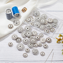 24Pcs 4 Style Alloy & Brass Snap Buttons&nbsp;FIND-NB0003-66P