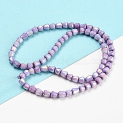 Electroplate Glass Beads Strand&nbsp;GLAA-G088-03-01F