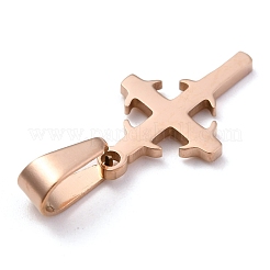 304 Stainless Steel Pendants&nbsp;STAS-P253-06RG