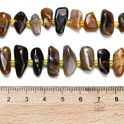 Natural Black African Opal  Beads Strands&nbsp;G-Z124-B01-01