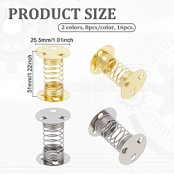 16Pcs 2 Colors Iron Handmade DIY Ultra Light Clay Spring Base&nbsp;IFIN-BC0007-25
