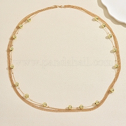Iron Ball Link Multi-strand Long Necklaces for Women&nbsp;DS7172