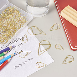 200Pcs 3 Style Carbon Steel Paper Clips&nbsp;FIND-TA0002-18LG