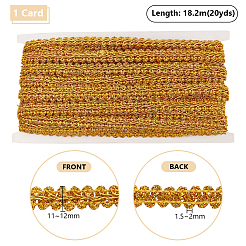 Sparkle Braided Polyester Lace Trim&nbsp;OCOR-WH0079-24A
