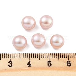 グレード6a 天然養殖淡水真珠ビーズ  片穴  半円形ビーズ  パープル  7.5~8x5.5mm  穴：1mm&nbsp;PEAR-N018-6A-7580C