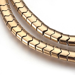 Electroplate Non-magnetic Synthetic Hematite Bead Strands&nbsp;G-I208-17-E