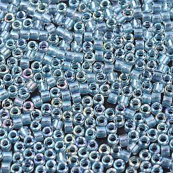 MIYUKIデリカビーズ  シリンダー  日本製シードビーズ  11/0  （db1672)パール裏地グレーシャーブルーab  1.3x1.6mm  穴：0.8mm  約10000個/袋  50 G /袋&nbsp;SEED-X0054-DB1672