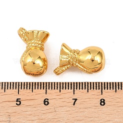 304ステンレスペンダント  黄麻布のバッグチャーム  ゴールドカラー  18.5x10x12mm  穴：3x2mm&nbsp;STAS-P438-36G