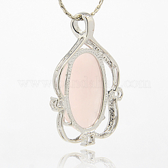 Natural Rose Quartz Pendants&nbsp;G-XCP0001-39
