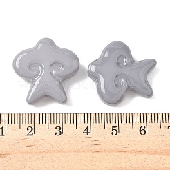 ペイントガラスビーズを焼く  スター  濃いグレー  24.5x24.5x7.5mm  穴：1.2~1.4mm&nbsp;LAMP-D303-05B