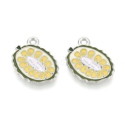 Fruit Alloy Enamel Charms&nbsp;PALLOY-S058-01P-11