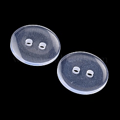明快なラウンド2穴シャツボタン  樹脂ボタン  透明  18mm  約400個/袋&nbsp;BRB1B3J